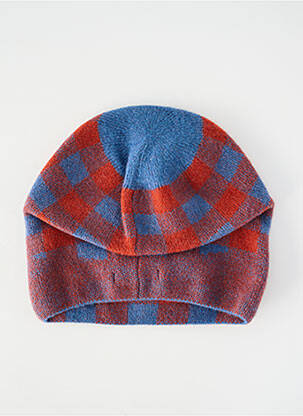 Bonnet maille fine bleu SEEBERGER homme