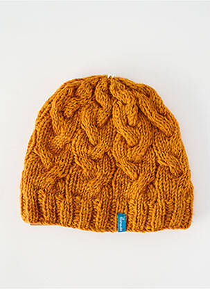 Chapeau bord-côtes orange TRANQUILLO femme