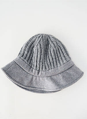 Chapeau bande anti-transpiration gris SEEBERGER femme