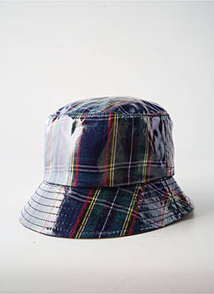 Chapeau doublure textile bleu PALME femme