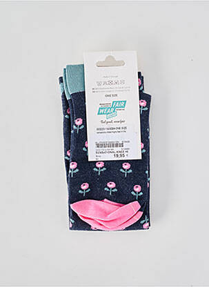 Chaussettes imprimé fantaisie bleu BLUTSGESCHWISTER femme