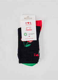 Chaussettes imprimé fantaisie noir BLUTSGESCHWISTER femme