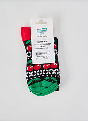 Chaussettes imprimé fantaisie noir BLUTSGESCHWISTER femme