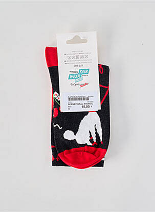 Chaussettes imprimé fantaisie rouge BLUTSGESCHWISTER femme