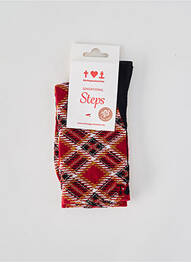 Chaussettes imprimé fantaisie rouge BLUTSGESCHWISTER femme