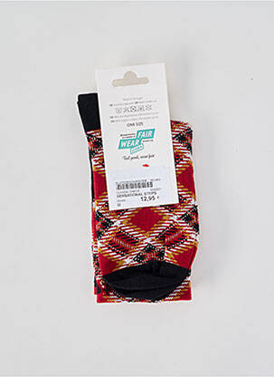 Chaussettes imprimé fantaisie rouge BLUTSGESCHWISTER femme