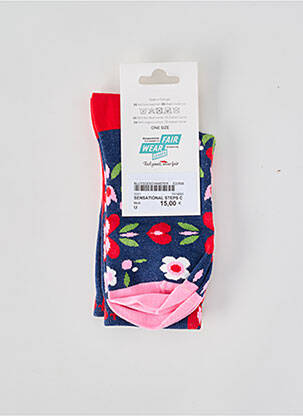 Chaussettes imprimé fantaisie bleu BLUTSGESCHWISTER femme