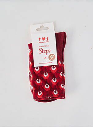 Chaussettes imprimé fantaisie rouge BLUTSGESCHWISTER femme