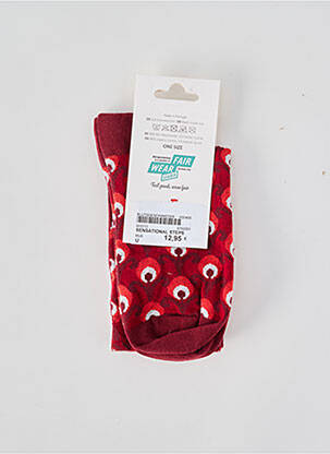 Chaussettes imprimé fantaisie rouge BLUTSGESCHWISTER femme
