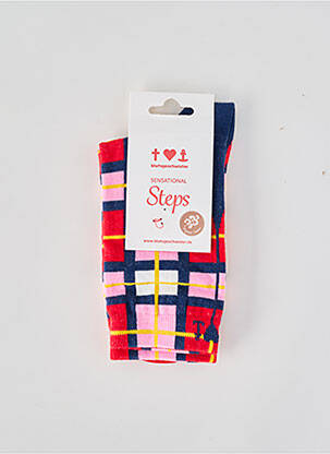 Chaussettes imprimé fantaisie rouge BLUTSGESCHWISTER femme