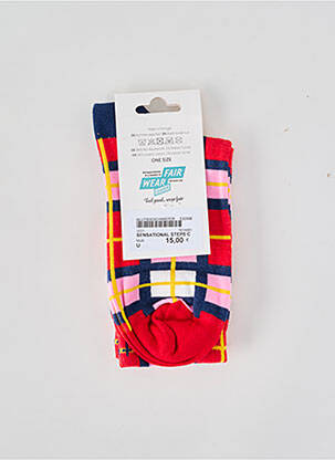 Chaussettes imprimé fantaisie rouge BLUTSGESCHWISTER femme