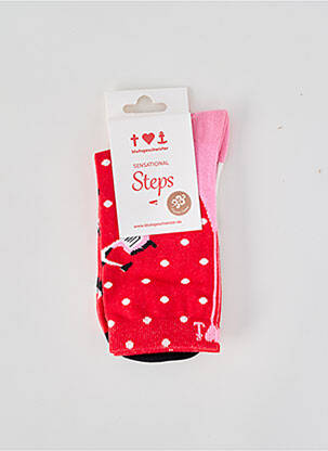Chaussettes imprimé fantaisie rose BLUTSGESCHWISTER femme