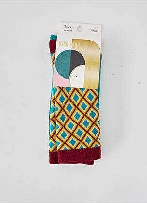 Chaussettes imprimé fantaisie vert KING LOUIE femme