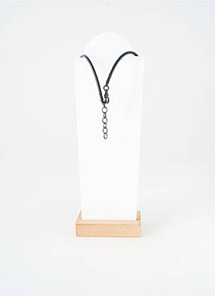 Collier fermeture fermoir mousqueton beige THIERRY JOO femme