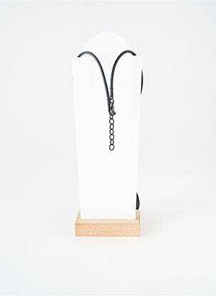 Collier fermeture fermoir mousqueton bleu THIERRY JOO femme