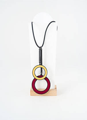 Collier fermeture fermoir mousqueton violet THIERRY JOO femme