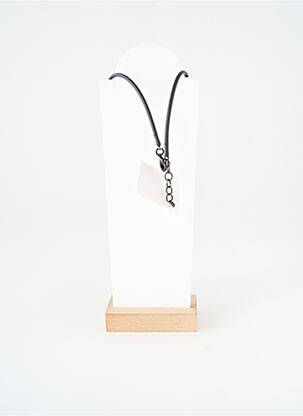 Collier fermeture fermoir mousqueton bleu THIERRY JOO femme