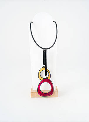 Collier fermeture fermoir mousqueton violet THIERRY JOO femme
