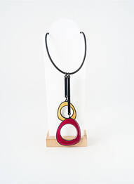 Collier fermeture fermoir mousqueton violet THIERRY JOO femme