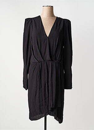 Robe courte manches longues manches longues noir SCHOOL RAG femme