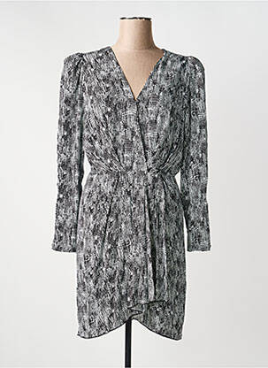Robe courte manches longues manches longues noir SCHOOL RAG femme