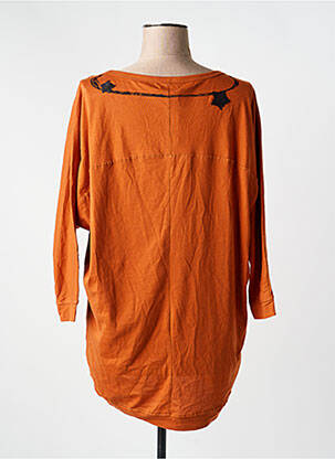 Tunique manches longues imprimé fantaisie orange ONLY femme