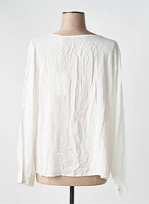 Blouse col rond manches longues blanc SCHOOL RAG femme