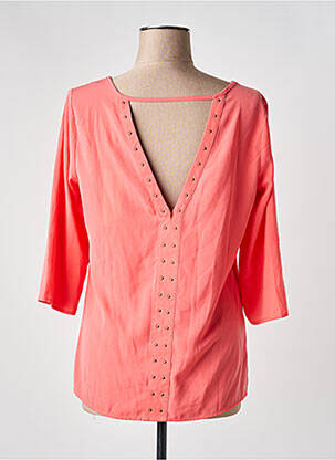 Blouse col rond manches 3/4 rose SCHOOL RAG femme