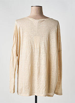 Pull col rond manches longues beige SCHOOL RAG femme