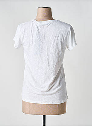 Top stretch manches courtes blanc SCHOOL RAG femme