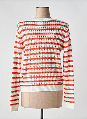 Gilet manches longues coupe cintrée orange ANDY & LUCY femme