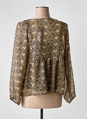 Blouse imprimé fantaisie manches longues noir SCHOOL RAG femme