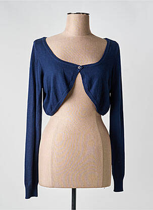 Boléro col rond bleu BLEND femme