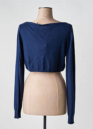 Boléro col rond bleu BLEND femme