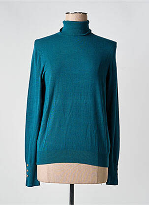 Pull col roulé resserrée sur le bas manches longues bleu SALSA femme