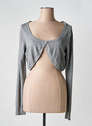 Boléro col rond gris BLEND femme