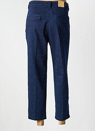 Pantalon 7/8 fermeture zippée sous rabat avec crochet bleu SALSA femme