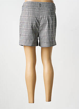 Short fermeture zippée sous rabat boutonné gris SCHOOL RAG femme