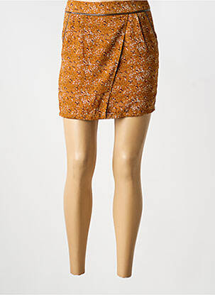 Jupe courte poches jaune SCHOOL RAG femme