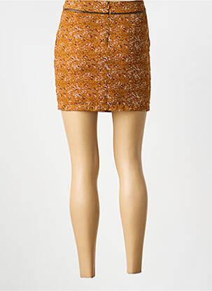 Jupe courte poches jaune SCHOOL RAG femme