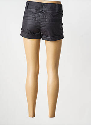 Short fermeture zippée sous rabat boutonné noir ONLY femme