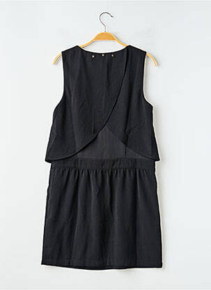 Robe mi-longue coupe fluide sans manche noir SCHOOL RAG femme