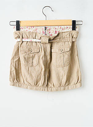 Mini-jupe coupe droite beige ONLY femme