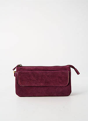 Sac multipoches forme rectangulaire violet CRAZY LOU femme