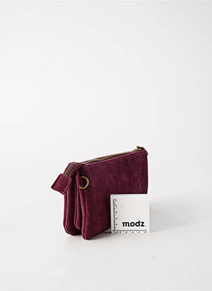 Sac multipoches forme rectangulaire violet CRAZY LOU femme