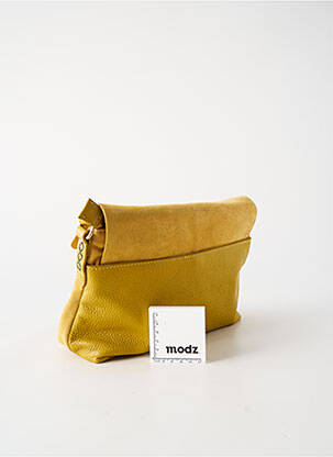 Sac multipoches forme rectangulaire jaune WHITE STUFF femme