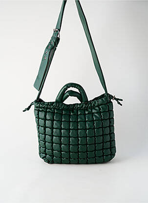 Sac doublure textile forme rectangulaire vert CRAZY LOU femme