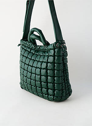 Sac doublure textile forme rectangulaire vert CRAZY LOU femme
