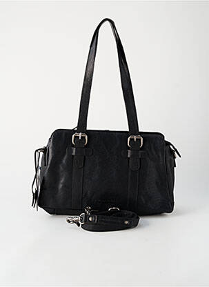 Sac fermeture zippée forme rectangulaire noir SPIKES & SPARROW femme