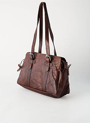Sac doublure textile forme rectangulaire marron SPIKES & SPARROW femme